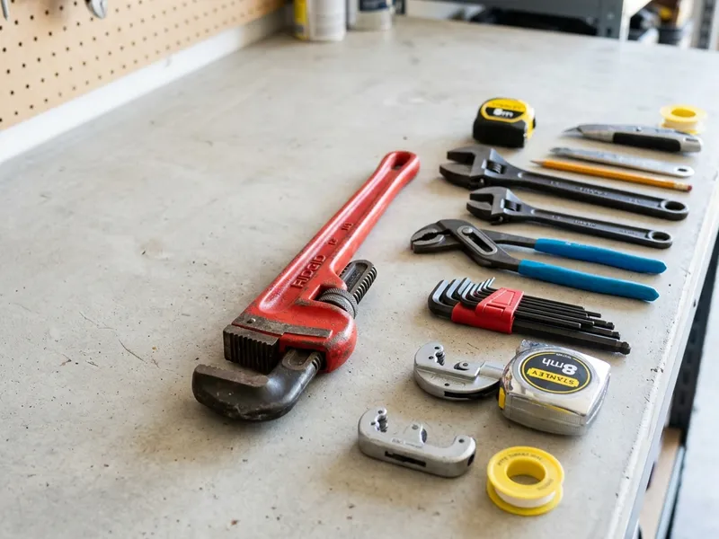 Professional plumbers in Lucasville, OH equipped with top-tier tools for residential and commercial plumbing services.
